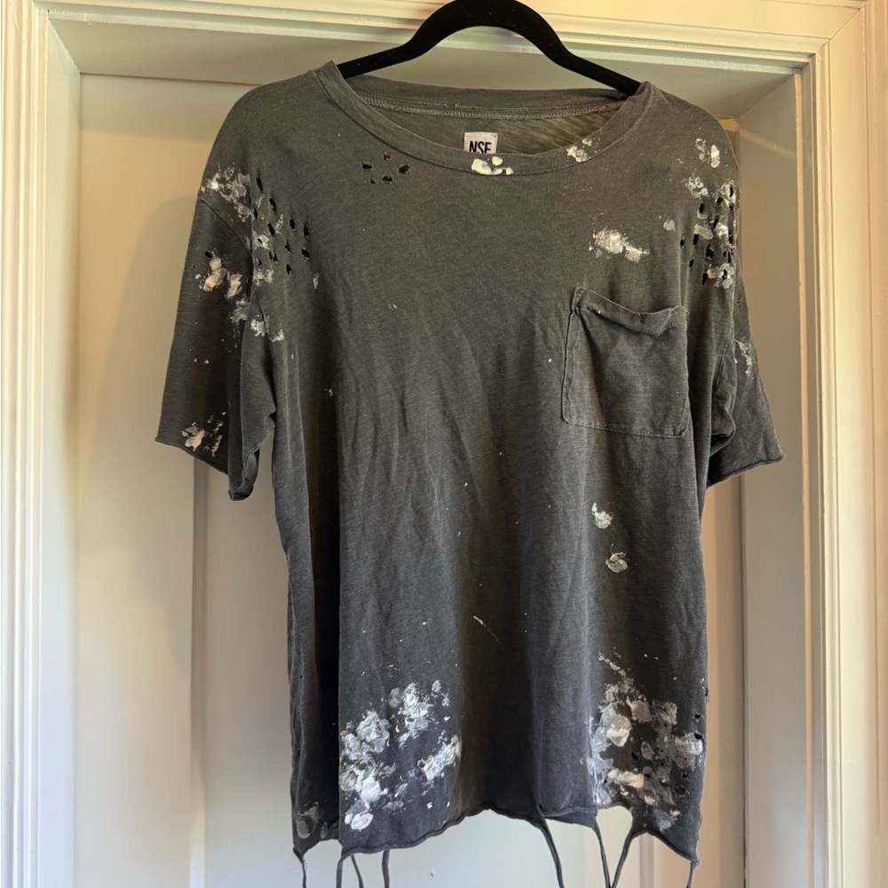 NSF Gray T-Shirt with White Details